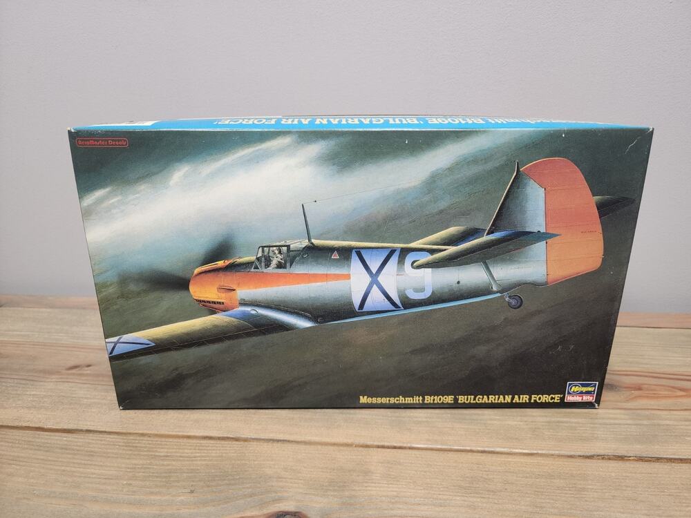 Hasegawa, Messerschmitt Bf109E "Bulgarian Air Force" 09183 1:48 New Open Box